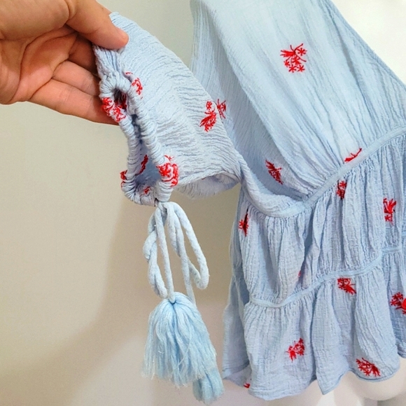 Zara top in a cheesecloth material size S/M - Picture 6 of 8